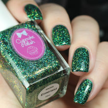 Cupcake Polish Emerald - Green Holographic Indie Nail Polish