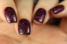 Cupcake Polish Garnet - Burgundy Holographic Indie Nail Polish