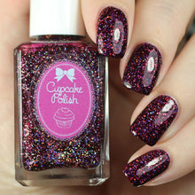 Cupcake Polish Garnet - Burgundy Holographic Indie Nail Polish