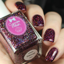 Cupcake Polish Garnet - Burgundy Holographic Indie Nail Polish