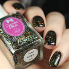 Cupcake Polish Onyx - Black Holographic Indie Nail Polish