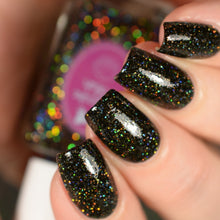 Cupcake Polish Onyx - Black Holographic Indie Nail Polish