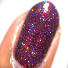 Cupcake Polish Garnet - Burgundy Holographic Indie Nail Polish