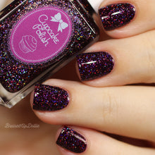 Cupcake Polish Garnet - Burgundy Holographic Indie Nail Polish