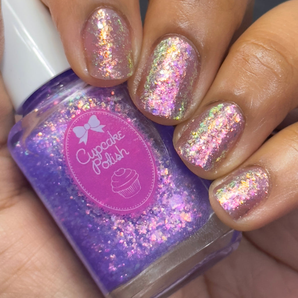 Lilac Haze - Flakie Indie Nail Polish by Cupcake Polish