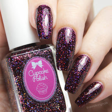 Cupcake Polish Garnet - Burgundy Holographic Indie Nail Polish