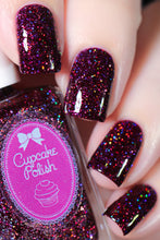 Cupcake Polish Garnet - Burgundy Holographic Indie Nail Polish