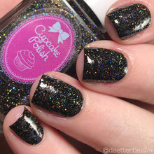 Cupcake Polish Onyx - Black Holographic Indie Nail Polish