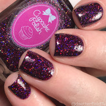 Cupcake Polish Garnet - Burgundy Holographic Indie Nail Polish