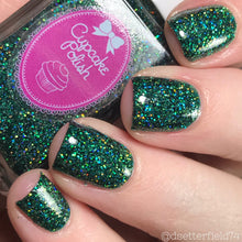 Cupcake Polish Emerald - Green Holographic Indie Nail Polish