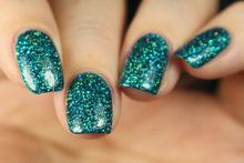 Cupcake Polish Blue Tourmaline - Teal Holographic Indie Nail Polish