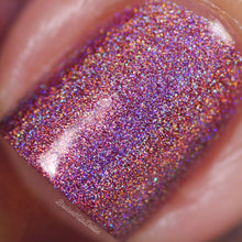 Cinnamon - mauve red holographic nail polish by Cupcake Polish