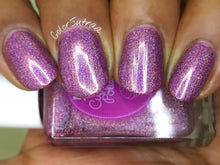 Cinnamon - mauve red holographic nail polish by Cupcake Polish