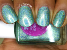 Eucalyptus - mint green holographic nail polish by Cupcake Polish