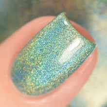 Eucalyptus - mint green holographic nail polish by Cupcake Polish