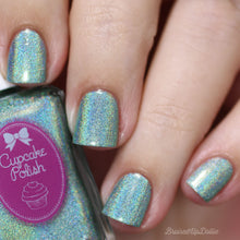 Eucalyptus - mint green holographic nail polish by Cupcake Polish