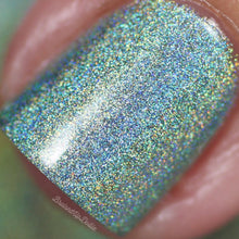 Eucalyptus - mint green holographic nail polish by Cupcake Polish