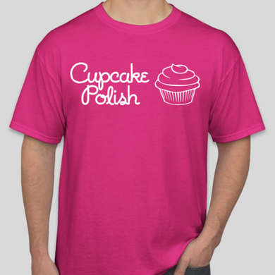 Pink Cupcake Polish Pink TShirt - extended sizes