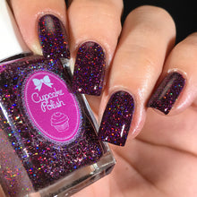 Cupcake Polish Garnet - Burgundy Holographic Indie Nail Polish