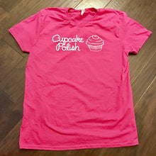 Pink Cupcake Polish V-Neck TShirt