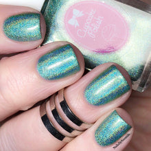 Eucalyptus - mint green holographic nail polish by Cupcake Polish