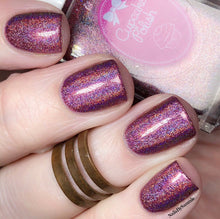 Cinnamon - mauve red holographic nail polish by Cupcake Polish
