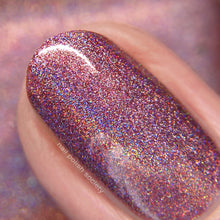 Cinnamon - mauve red holographic nail polish by Cupcake Polish