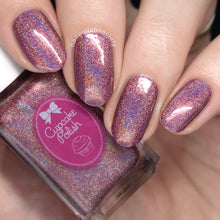 Cinnamon - mauve red holographic nail polish by Cupcake Polish