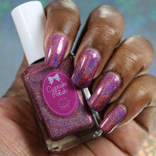 Cinnamon - mauve red holographic nail polish by Cupcake Polish