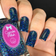 Cupcake Polish Sapphire - Blue Holographic Indie Nail Polish