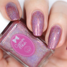 Cinnamon - mauve red holographic nail polish by Cupcake Polish