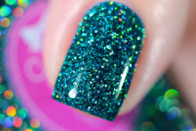 Cupcake Polish Blue Tourmaline - Teal Holographic Indie Nail Polish