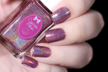 Cinnamon - mauve red holographic nail polish by Cupcake Polish