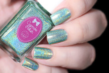 Eucalyptus - mint green holographic nail polish by Cupcake Polish