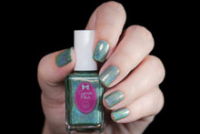 Eucalyptus - mint green holographic nail polish by Cupcake Polish