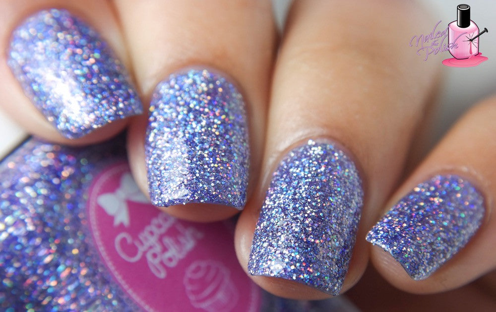 DeBelle Gel Nail Lacquer Ophelia (Lavender with Holo Glitter) - (8 ml)