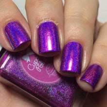 Berry Good Looking - purple holographic indie nail polish